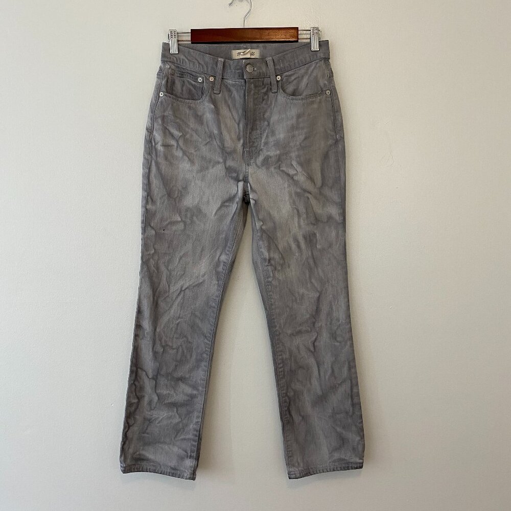 Madewell Slim Demi Boot Grey Jeans Womens 26